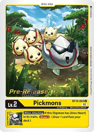 Pickmons [BT10-003] [Xros Encounter Pre-Release Cards] - Trinity Hobby