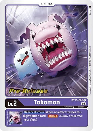 Tokomon (BT10-006) - [Xros Encounter Pre-Release Cards]