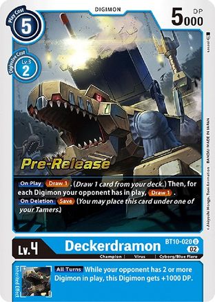 Deckerdramon [BT10-020] [Xros Encounter Pre-Release Cards] - Trinity Hobby