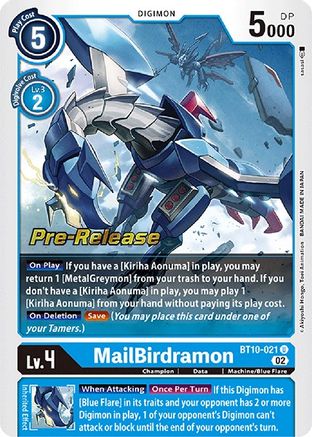 MailBirdramon [BT10-021] [Xros Encounter Pre-Release Cards] - Trinity Hobby