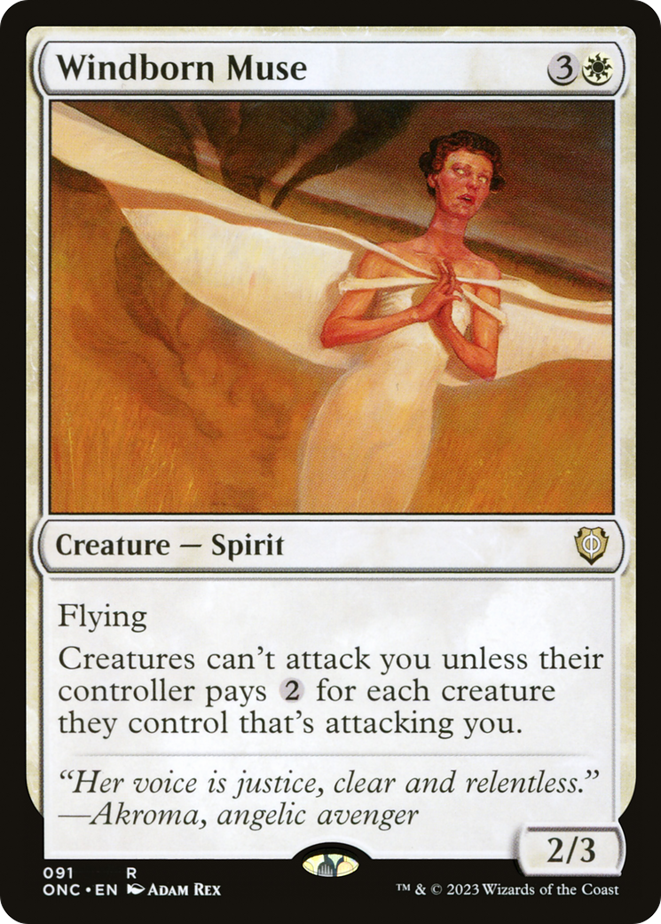 Windborn Muse [Phyrexia: All Will Be One Commander] - Trinity Hobby