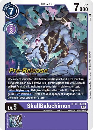 SkullBaluchimon [BT10-080] [Cartes pré-lancement Xros Encounter] 