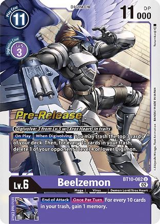 Beelzemon [BT10-082] [Cartes pré-lancement Xros Encounter] 