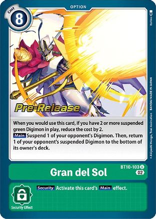 Gran del Sol [BT10-103] [Xros Encounter Pre-Release Cards] - Trinity Hobby