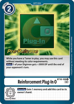 Reinforcement Plug-In 0 [BT10-109] [Xros Encounter Pre-Release Cards] - Trinity Hobby