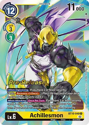 Achillesmon [BT10-040] [Xros Encounter Pre-Release Cards] - Trinity Hobby