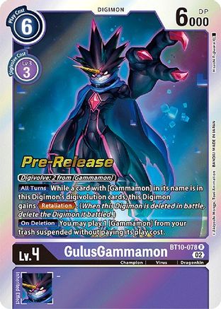 GulusGammamon [BT10-078] [Xros Encounter Pre-Release Cards] - Trinity Hobby