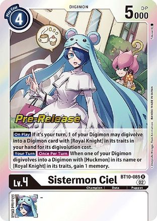 Sistermon Ciel [BT10-085] [Xros Encounter Pre-Release Cards] - Trinity Hobby
