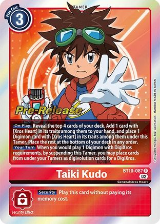 Taiki Kudo [BT10-087] [Xros Encounter Pre-Release Cards] - Trinity Hobby