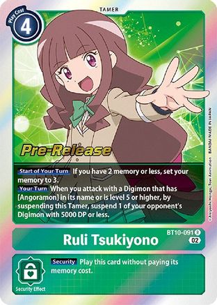 Ruli Tsukiyono [BT10-091] [Xros Encounter Pre-Release Cards] - Trinity Hobby