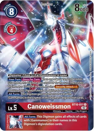 Canoweissmon [BT10-011] (Alternate Art) [Xros Encounter] - Trinity Hobby