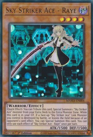 Sky Striker Ace - Raye [MAMA-EN004] Ultra Rare - Trinity Hobby