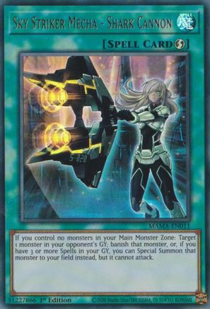 Sky Striker Mecha - Shark Cannon [MAMA-EN011] Ultra Rare - Trinity Hobby