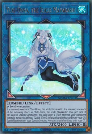 Yuki-Onna, the Icicle Mayakashi [MAMA-EN014] Ultra Rare - Trinity Hobby
