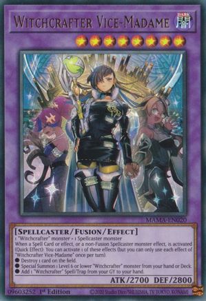 Witchcrafter Vice-Madame [MAMA-EN020] Ultra Rare - Trinity Hobby