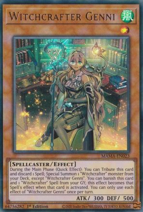 Witchcrafter Genni [MAMA-EN023] Ultra Rare - Trinity Hobby