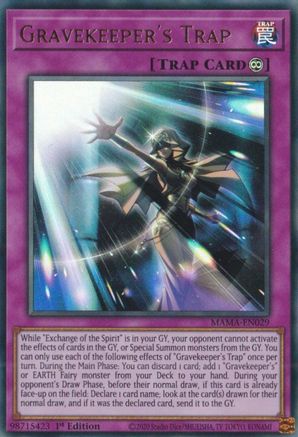 Gravekeeper's Trap [MAMA-EN029] Ultra Rare - Trinity Hobby