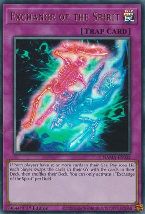 Exchange of the Spirit [MAMA-EN032] Ultra Rare - Trinity Hobby