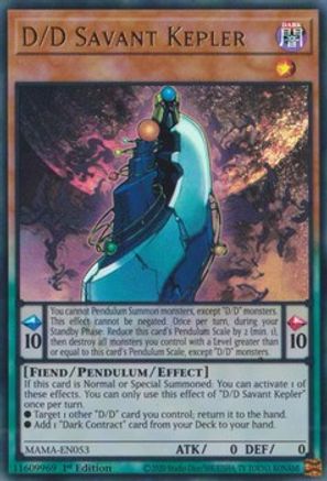 D/D Savant Kepler [MAMA-EN053] Ultra Rare - Trinity Hobby
