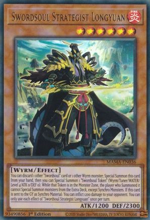 Swordsoul Strategist Longyuan [MAMA-EN036] Ultra Rare - Trinity Hobby