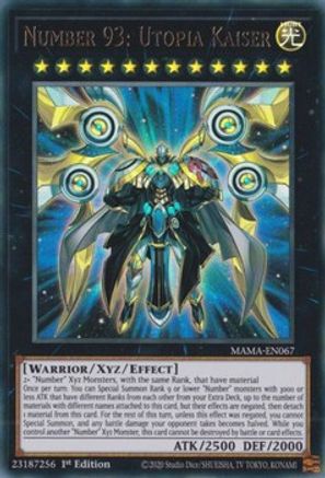 Number 93: Utopia Kaiser [MAMA-EN067] Ultra Rare - Trinity Hobby
