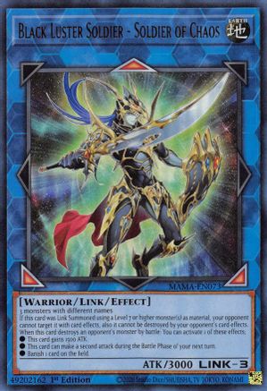 Black Luster Soldier - Soldier of Chaos [MAMA-EN073] Ultra Rare - Trinity Hobby