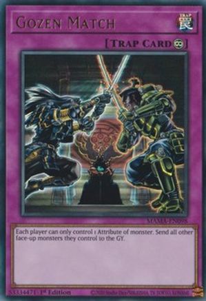 Gozen Match [MAMA-EN098] Ultra Rare - Trinity Hobby
