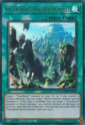 Swordsoul Sacred Summit [MAMA-EN042] Ultra Rare - Trinity Hobby