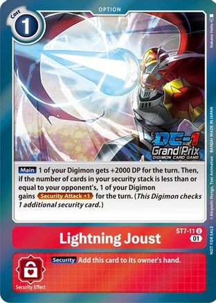 Lightning Joust [ST7-11] (Grand Prix 2022) [Starter Deck: Gallantmon] - Trinity Hobby