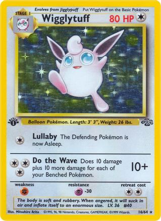 Wigglytuff (16/64) [Jungle 1st Edition] - Trinity Hobby