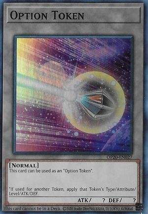 Option Token [OP20-EN027] Super Rare - Trinity Hobby