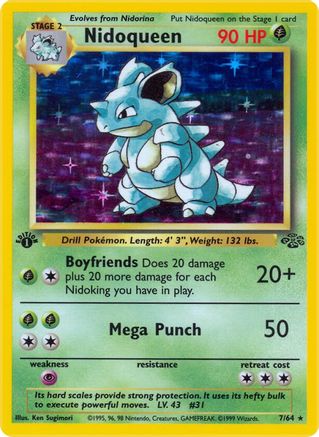 Nidoqueen (7/64) [Jungle 1st Edition] - Trinity Hobby