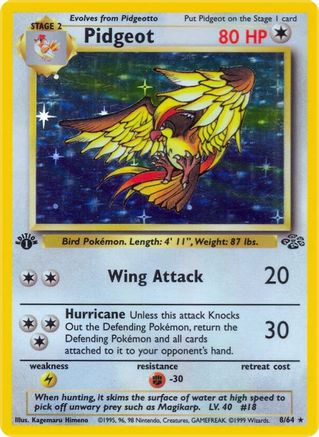 Pidgeot (8/64) [Jungle 1st Edition] - Trinity Hobby