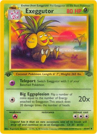 Exeggutor (35/64) [Jungle 1st Edition] - Trinity Hobby