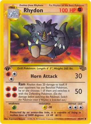 Rhydon (45/64) [Jungle 1st Edition] - Trinity Hobby