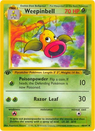 Weepinbell (48/64) [Jungle 1st Edition] - Trinity Hobby