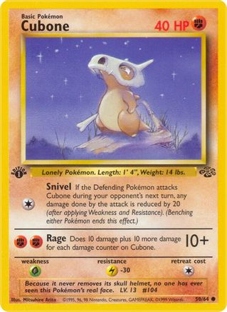 Cubone (50/64) [Jungle Unlimited] - Trinity Hobby