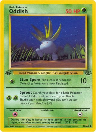 Oddish (58/64) [Jungle Unlimited] - Trinity Hobby