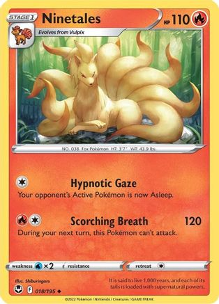 Ninetales (018/195) [Sword & Shield: Silver Tempest] - Trinity Hobby