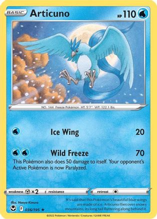 Articuno (036/195) [Sword & Shield: Silver Tempest] - Trinity Hobby