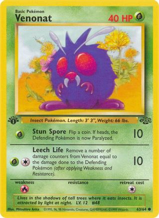 Venonat (63/64) [Jungle Unlimited] - Trinity Hobby