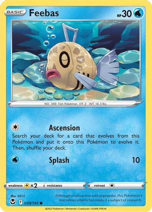 Feebas (039/195) [Sword & Shield: Silver Tempest] - Trinity Hobby