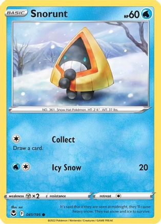 Snorunt (041/195) [Sword & Shield: Silver Tempest] - Trinity Hobby