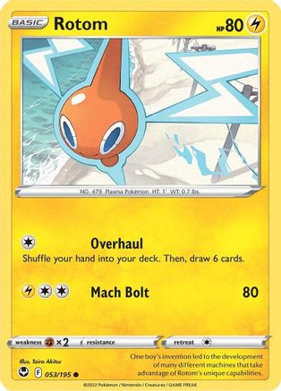 Rotom (053/195) [Sword & Shield: Silver Tempest] - Trinity Hobby