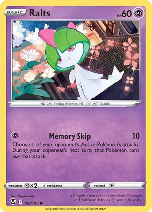 Ralts (067/195) [Sword & Shield: Silver Tempest] - Trinity Hobby