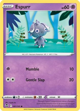 Espurr (081/195) [Sword & Shield: Silver Tempest] - Trinity Hobby