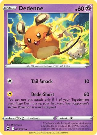 Dedenne (085/195) [Sword & Shield: Silver Tempest] - Trinity Hobby