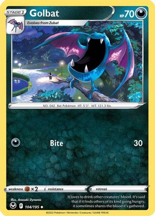 Golbat (104/195) [Sword & Shield: Silver Tempest] - Trinity Hobby