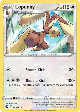 Lopunny (145/195) [Sword & Shield: Silver Tempest] - Trinity Hobby