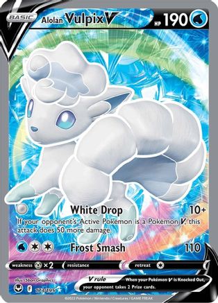Alolan Vulpix V (173/195) [Sword & Shield: Silver Tempest] - Trinity Hobby